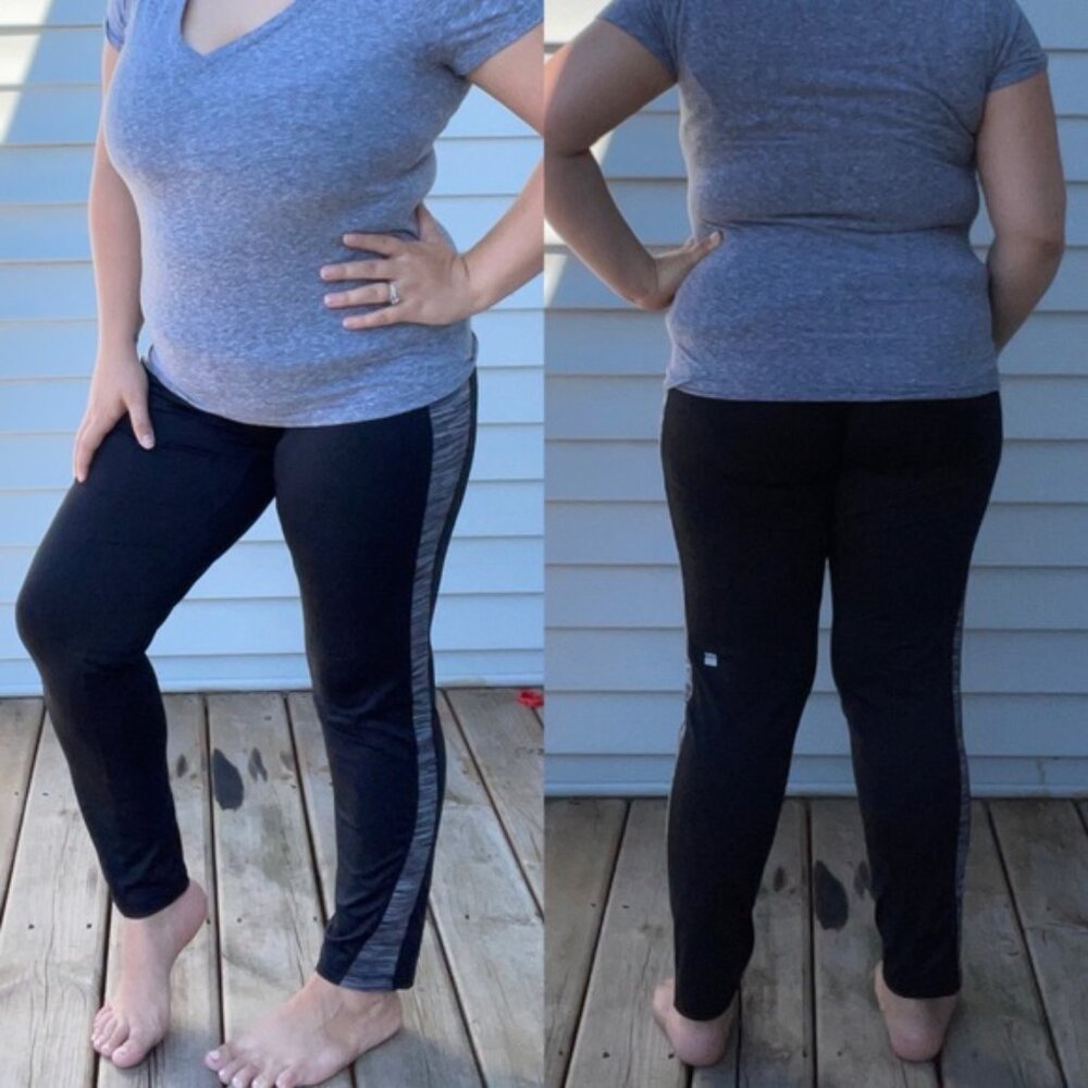 Victoria's Secret Sport VSX | Black and Gray Heathered Joggers | Size Small